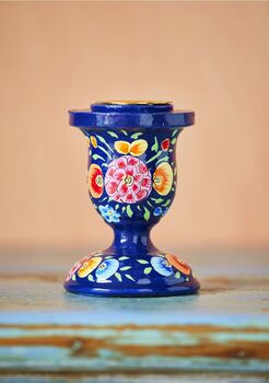 Hand Painted Kashmiri Candlestick, 4 of 7