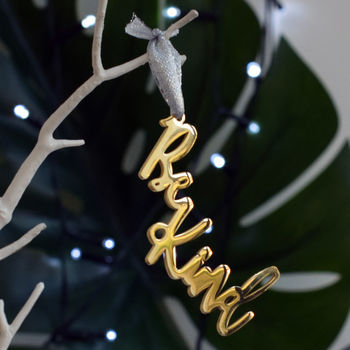 'Be Kind' Decoration In Gold Or Silver, 4 of 9