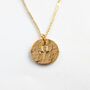 Gold Plated Ankh Coin Necklace, thumbnail 2 of 2