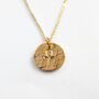 Gold Plated Ankh Coin Necklace, thumbnail 2 of 4