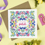 'Hey There Petal' Floral Card, thumbnail 3 of 3