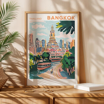 Bangkok, Thailand Poster – Travel Wall Art Print, 6 of 7