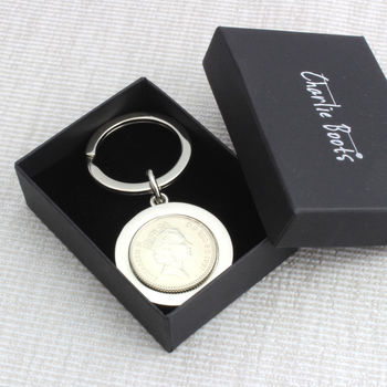 18th Or 21st Personalised Ten Pence Keyring, 6 of 6