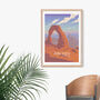 Arches National Park USA Travel Poster Art Print, thumbnail 4 of 8