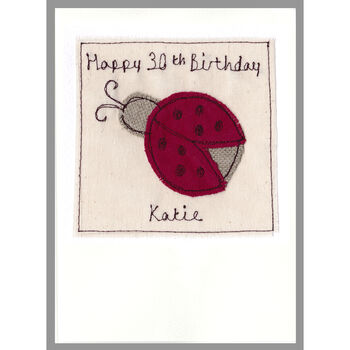 Personalised Ladybird Birthday Card For Her, 6 of 12