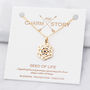 My Charm Story Seed Of Life Necklace, thumbnail 1 of 8