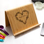 Personalised Floral Heart Tablet Or Book Stand, thumbnail 1 of 4