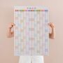 2026 2027 Portrait Academic Year Wall Planner | Your Year In Pastels, thumbnail 1 of 6