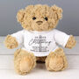 Personalised On Your Christening Teddy Bear, thumbnail 1 of 4