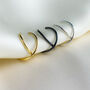 Sterling Silver Simple Thin Hoop Ear Cuff, thumbnail 3 of 7