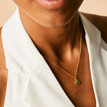 Genuine Birthstone Gold Plated Charm Pendants And Necklaces, 4 of 11
