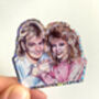 Scott And Charlene Neighbours Glitter Sticker, thumbnail 4 of 5