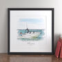 Personalised Watercolour Boat Sketch, thumbnail 3 of 7
