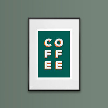 Coffee, Retro, Poster Print, 2 of 7