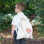 Personalised Finley Fox Organic Cotton Backpack, thumbnail 1 of 6