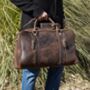Genuine Leather Over Night Bag, thumbnail 6 of 7