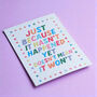 Positive Rainbow Motivational Quote A5 Print, thumbnail 2 of 2