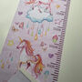 Personalised Unicorn Castle Height Chart, thumbnail 2 of 4
