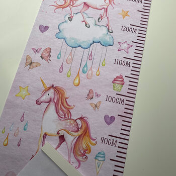 Personalised Unicorn Castle Height Chart, 2 of 4
