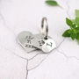 I Love You Gift Personalised Romantic Heart Keyring, thumbnail 6 of 9