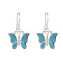 Butterfly Turquoise Silver Necklace, thumbnail 7 of 10