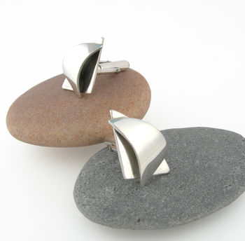 Sail Sailing Sterling Silver Cufflinks, 4 of 5