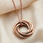 Personalised Six Ring Russian Necklace, thumbnail 3 of 8