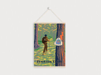 Florida National Scenic Trail USA Travel Poster Print, 6 of 8