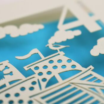 Personalised Papercut Pirate Birthday Card, 2 of 8