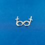 Dangling Gold Cz Cross Earrings, thumbnail 3 of 8