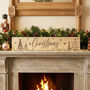 Personalised Oak Christmas Sign Family Keepsake Decor, thumbnail 1 of 6