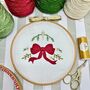 Christmas Bow Embroidery Kit, thumbnail 5 of 8