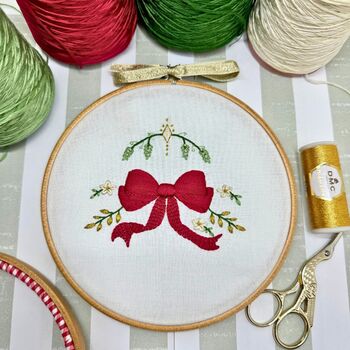 Christmas Bow Embroidery Kit, 5 of 8