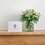 'Congratulations' Fresh Flower And Card Letterbox Gift, thumbnail 2 of 11