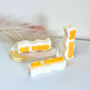 Be Kind White And Orange Pillar Candle, thumbnail 4 of 5