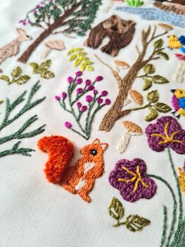 Into The Forest Hand Embroidery Kit, 4 of 12