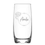 Personalised Birth Flower Hi Ball Glass Tumbler, thumbnail 6 of 8