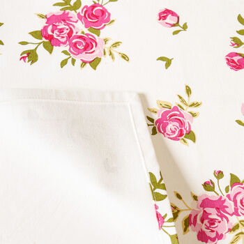 Set Of Four Helmsley Blush Cotton Floral Placemats, 5 of 7