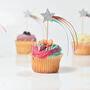 Set Of Shooting Star Cupcake Toppers, thumbnail 1 of 3