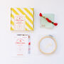 You Go Girl Embroidery Hoop Kit, thumbnail 3 of 7