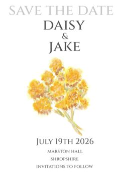 Pack 12 Yarrow Original Personalised RSVP Wedding Stationery, 3 of 6