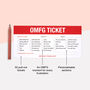 Little Ticket Book Of Omfg | Funny Mood Cards For Venting, thumbnail 4 of 7