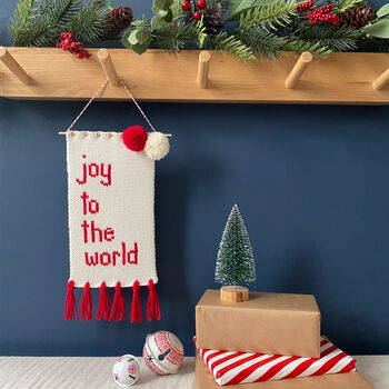 'Joy To The World' Christmas Wall Hanging, 2 of 4