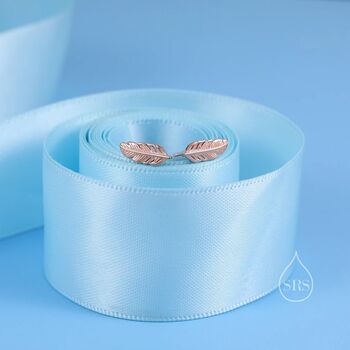 Dainty Feather Stud Earrings In Sterling Silver, 3 of 12