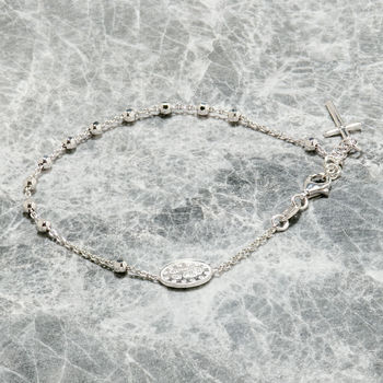 Delicate Rosary Chain Bracelet, 9 of 9