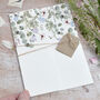 Periwinkle Foliage Gatedfold Wedding Invitation, thumbnail 1 of 6