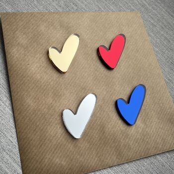 I Love You Daddy Mirror Acrylic Heart Birthday/Father's Day Card, 5 of 5