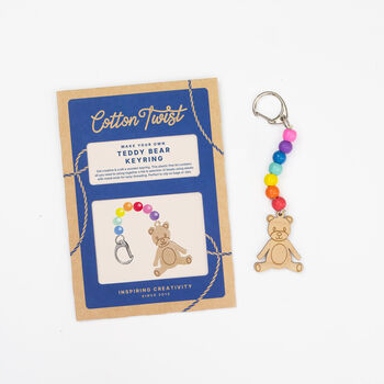 Make Your Own Teddy Bear Keyring Kit, 3 of 6
