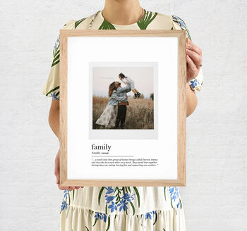 Favourite Family Photo And Words Personalised Print, 7 of 7