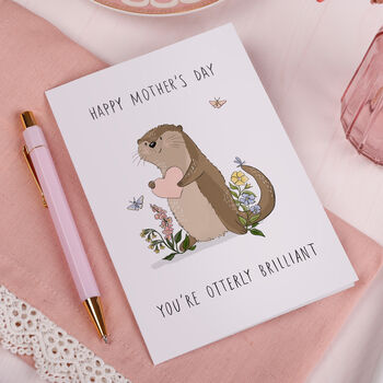 Mother's Day Card For Mum With Funny Otter Design, 3 of 3